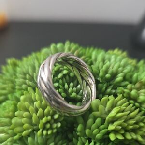 Sterling Silver 925 Braided Ring